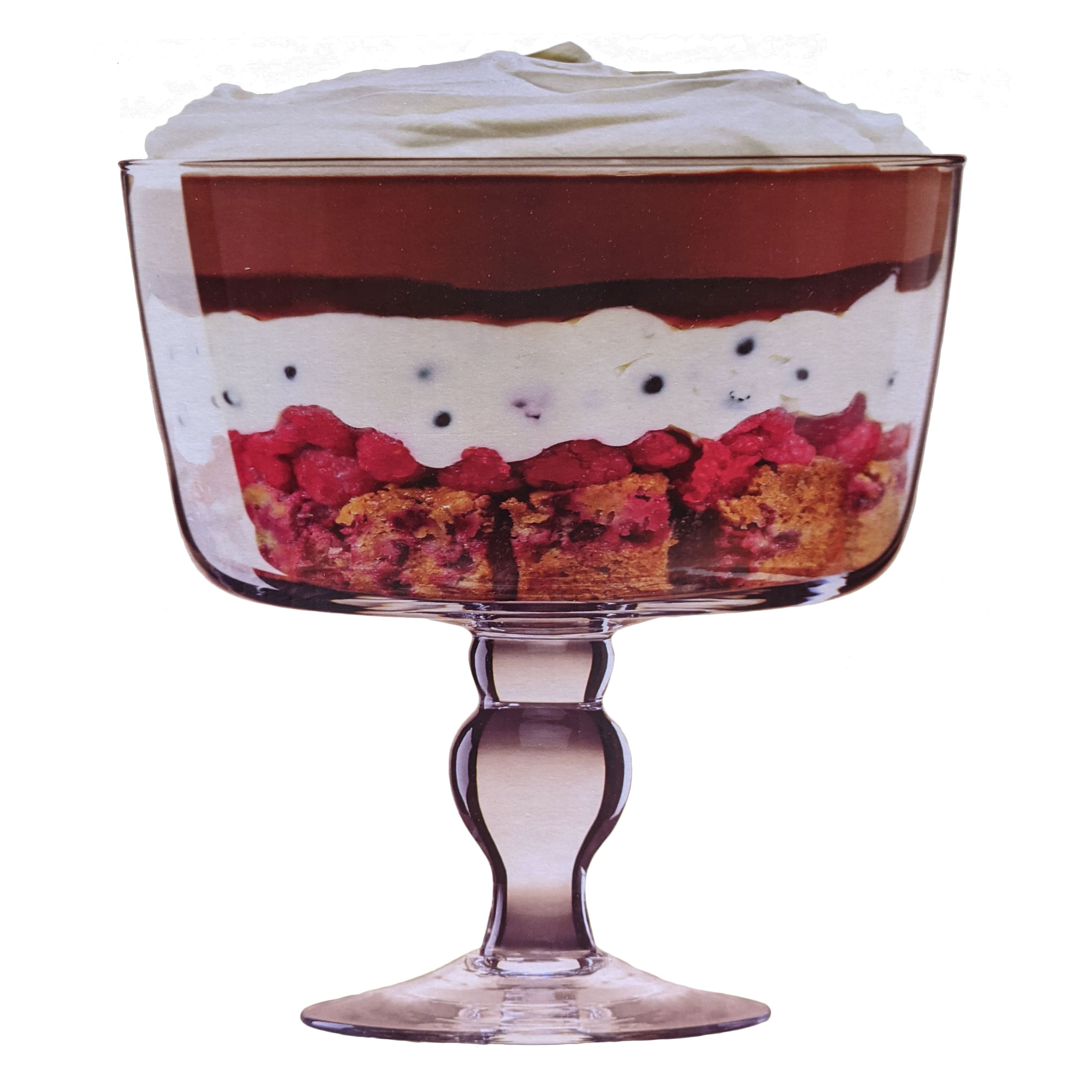 Large Glass Trifle Bowl w/ Scallop Design8.7"D120 OzMajestic Gifts